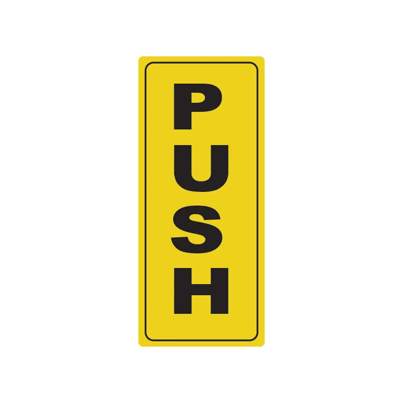 SAFETY SIGNAGE MMC YS-735 PUSH 4X9 Y